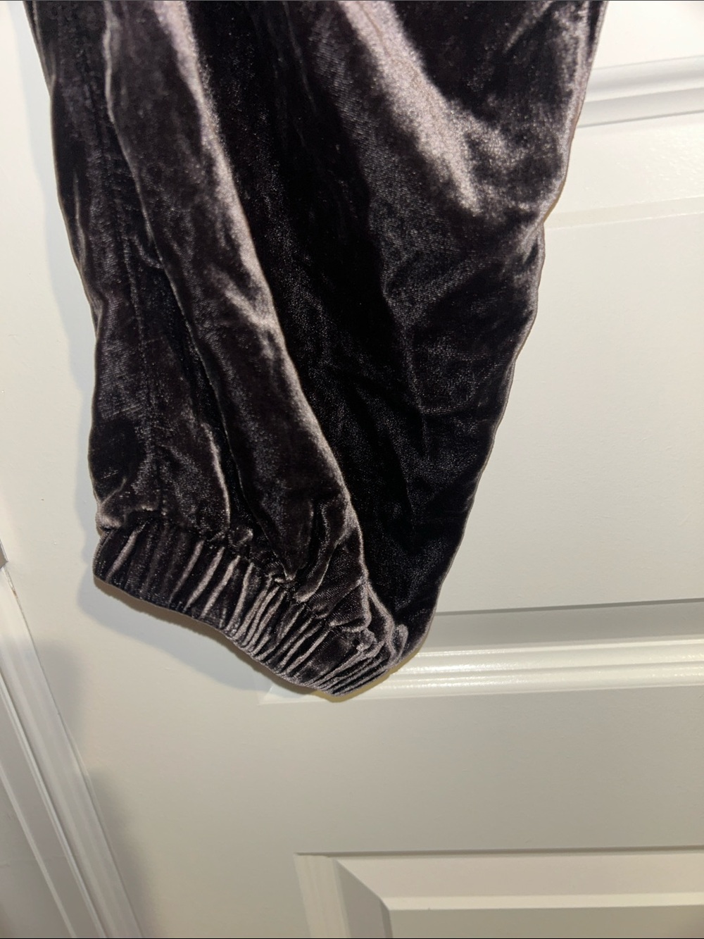 Velvet Grey/Purple Pants - Picture 3 of 7